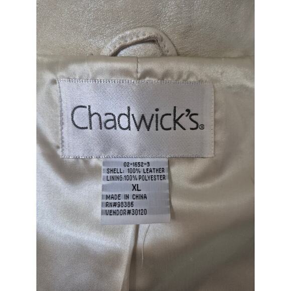 Chadwick's of Boston Women's Pearl Leather Jacket XL - Picture 7 of 7